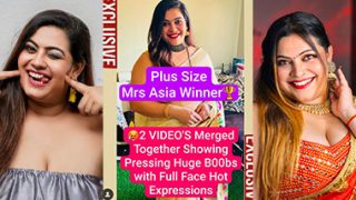 Mrs Asia Winner Most Viral Model Pressing Nude Boobs Show