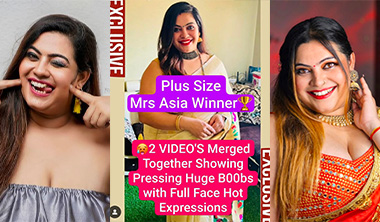 Mrs Asia Winner Most Viral Model Pressing Nude Boobs Show