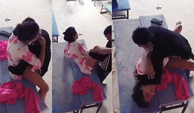 Indian College Girl Fucking Her BF – On Table Viral Sex Video