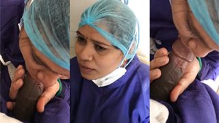 Nurse Aunty Blowjob Fucking Hard With Doctor In Hospital