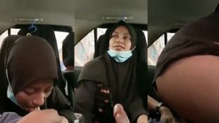Chubby Hijabi Girl Giving Blowjob Dick Fucking Inside Car Clips