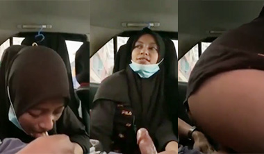 Chubby Hijabi Girl Giving Blowjob Dick Fucking Inside Car Clips