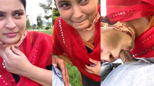 Telugu Desi Village Girl deep Blowjob Outdoor