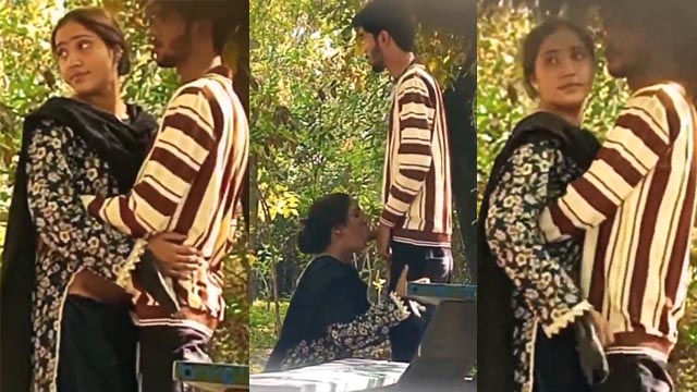 Mallu Babe Sucking her Bf Dick Fucking in Outdoor