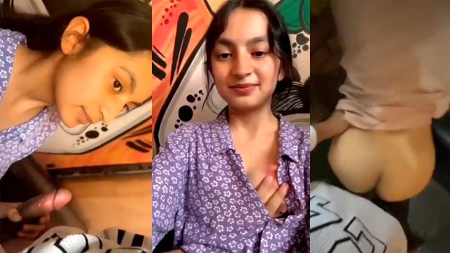 Kerala Innocent Teen Babe – Blowjob Fucking in Doggy