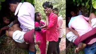 Mallu Lover Fucking in Jungle – Caught By Village People